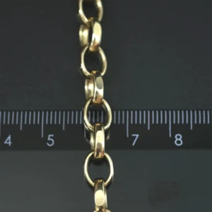 9ct Yellow Gold Belcher Chain 23.5″ 7mm