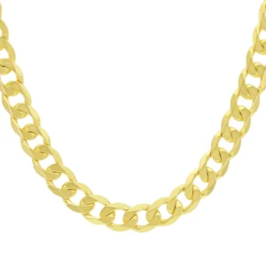 9ct Yellow Gold Curb Chain 20.5″ 12mm