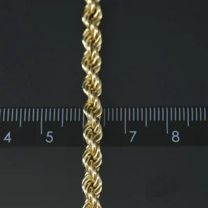 9ct Yellow Gold Rope Chain 16″ 5mm