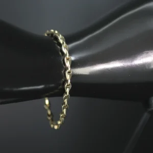 9ct Yellow Gold Fancy Link Bracelet 7.5″ 5mm