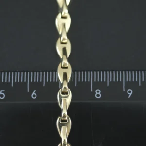 9ct Yellow Gold Fancy Link Bracelet 7.5″ 5mm