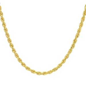 9ct Yellow Gold Rope Chain 26″ 4mm