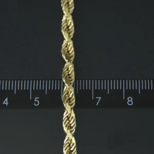 9ct Yellow Gold Rope Chain 26″ 4mm