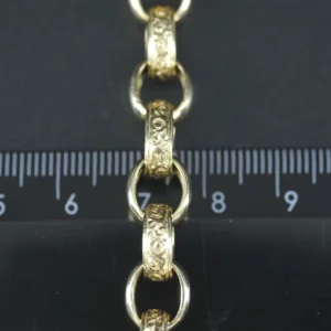 9ct Yellow Gold Belcher Bracelet 7.5″ 9mm