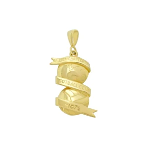 9ct Yellow Gold Football Club Pendant
