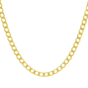9ct Yellow Gold Curb Chain 19.5″ 6mm