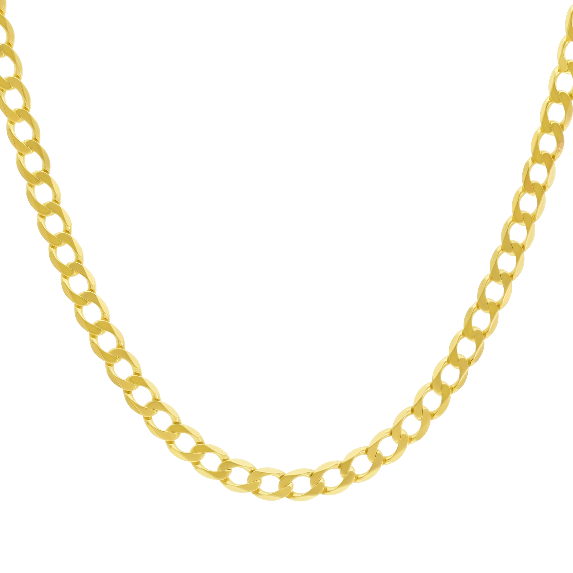 9ct Yellow Gold Curb Chain 19.5″ 6mm
