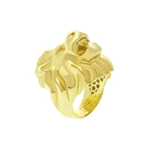 9ct Yellow Gold Lion Ring