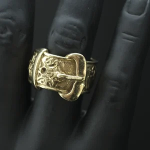 9ct Yellow Gold Buckle Ring