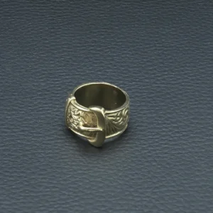 9ct Yellow Gold Buckle Ring