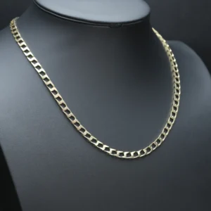 9ct Yellow Gold Curb Chain 22.5″ 6mm