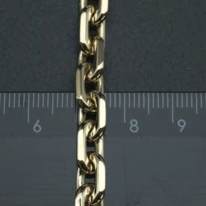 9ct Yellow Gold Fancy Link Bracelet 9″ 8mm