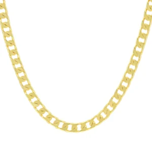 9ct Yellow Gold Curb Chain 22″ 5.5mm