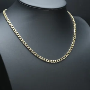 9ct Yellow Gold Curb Chain 22″ 5.5mm