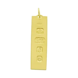 9ct Yellow Gold Ingot Pendant