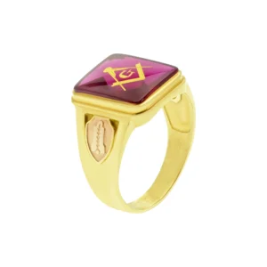 10ct Yellow Gold Freemasons Signet Ring