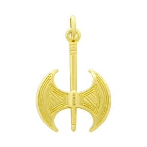 14ct Yellow Gold Axe Pendant