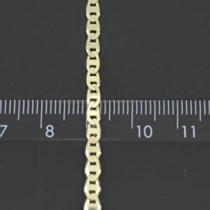 14ct Yellow Gold Marina Chain With Axe Pendant 18″ 3.5mm