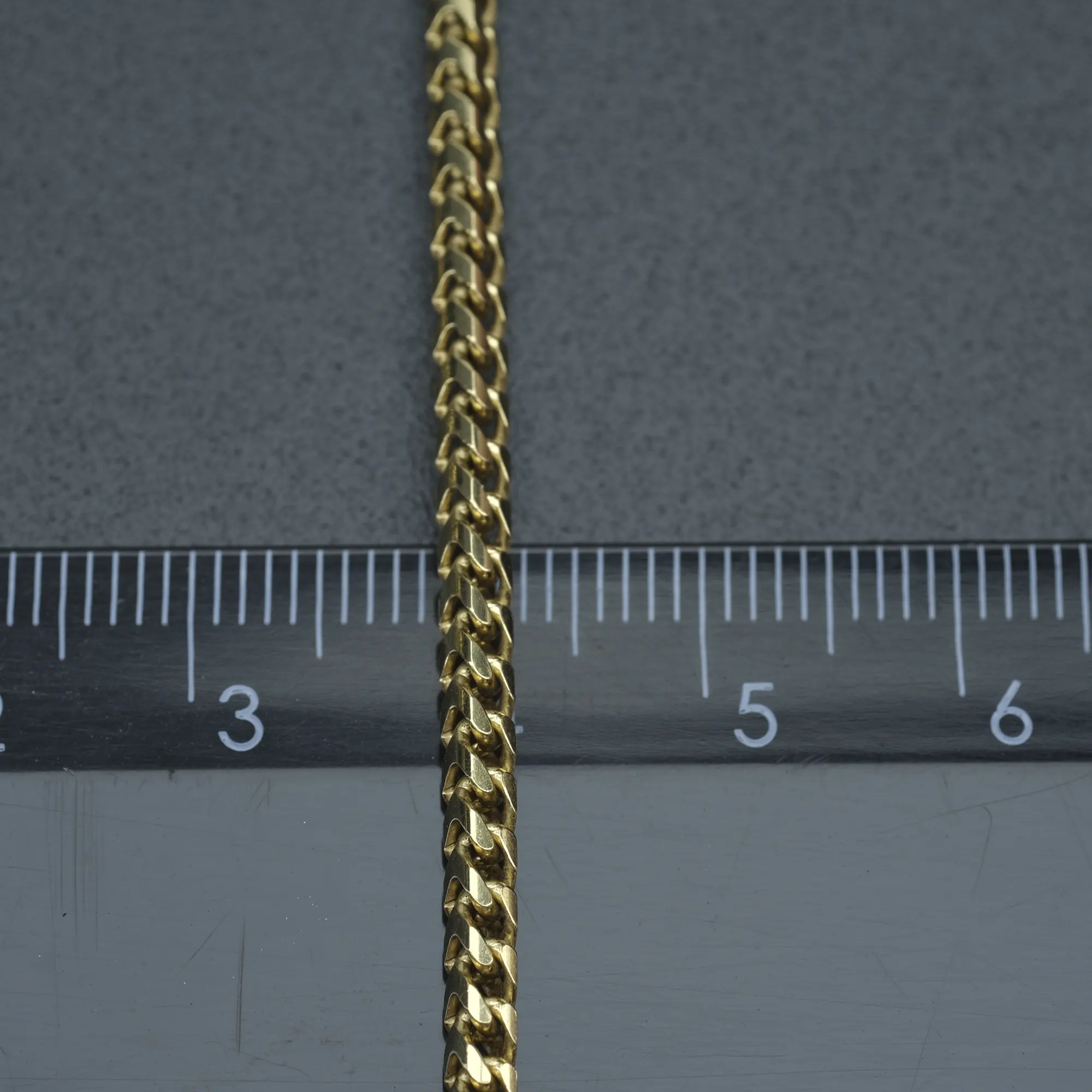 18ct Yellow Gold Franco Chain 22" 3mm - Image 3