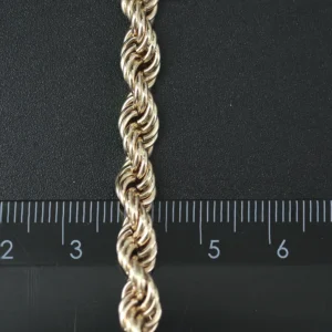9ct Rose Gold Rope Chain 27.5″ 3.5mm