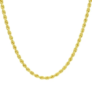 9ct Yellow Gold Rope Chain 29” 4mm
