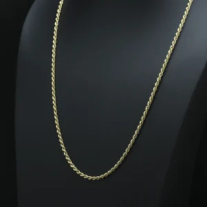 9ct Yellow Gold Rope Chain 29” 4mm
