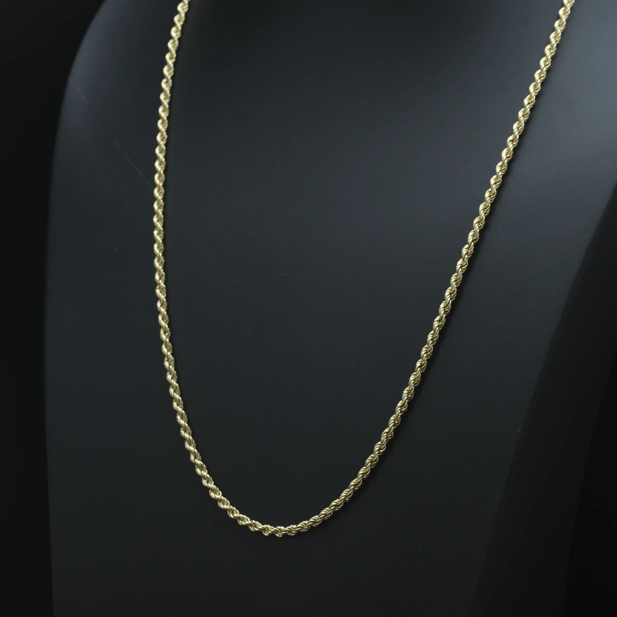 9ct Yellow Gold Rope Chain 29'' 4mm - Image 3