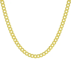 9ct Yellow Gold Curb Chain 18″ 4.5mm