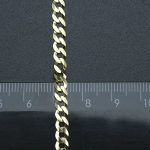9ct Yellow Gold Curb Chain 18″ 4.5mm