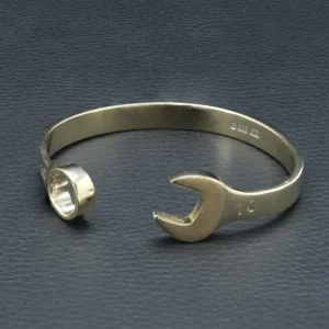9ct Yellow Gold Spanner Bangle