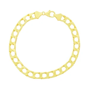 9ct Yellow Gold Curb Bracelet 8.5″ 7mm