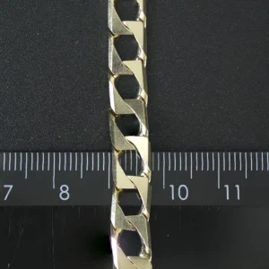9ct Yellow Gold Curb Bracelet 8.5″ 7mm