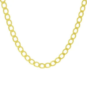 9ct Yellow Gold Curb Chain 20″ 5.5mm