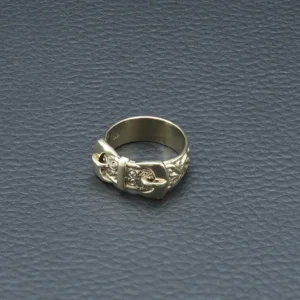 9ct Yellow Gold Buckle Ring