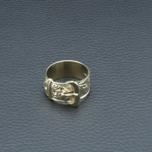 9ct Yellow Gold Buckle Ring