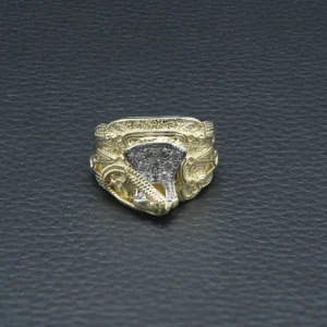 9ct Yellow Gold Gemstone Saddle Ring