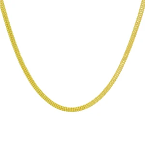 21ct Yellow Gold Fancy Link Chain 24.5″ 3.5mm