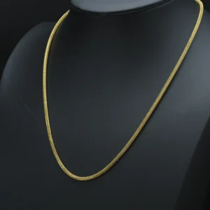21ct Yellow Gold Fancy Link Chain 24.5″ 3.5mm