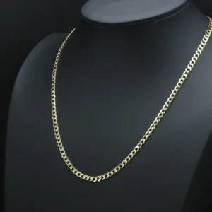 9ct Yellow Gold Curb Chain 24″ 5mm