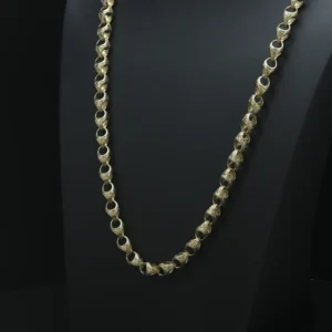 9ct Yellow Gold Acorn Chain 33″ 10.5mm