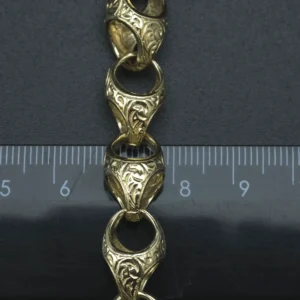 9ct Yellow Gold Acorn Chain 33″ 10.5mm