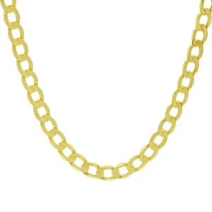 9ct Yellow Gold Curb Chain 21″ 7.5mm