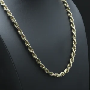 9ct Yellow Gold Rope Chain 27.5″ 8.5mm