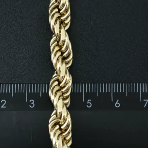 9ct Yellow Gold Rope Chain 27.5″ 8.5mm