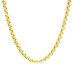 9ct Yellow Gold Belcher Chain 20.5″ 5mm