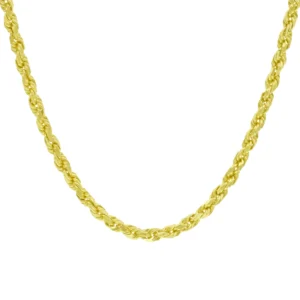 9ct Yellow Gold Rope Chain 31.5″ 4mm