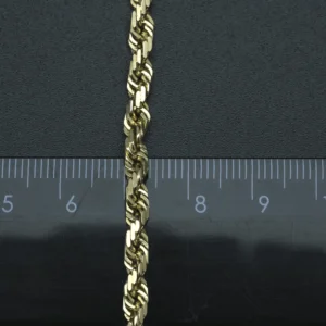 9ct Yellow Gold Rope Chain 31.5″ 4mm