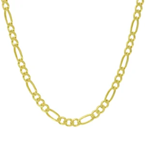 9ct Yellow Gold Figaro Chain 25.5″ 6mm