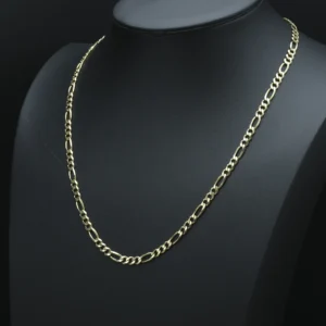 9ct Yellow Gold Figaro Chain 25.5″ 6mm