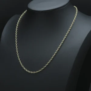9ct Yellow Gold Belcher Chain 24.5″ 4mm